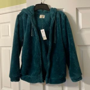 Plush lounge coat - XS (new with tags)